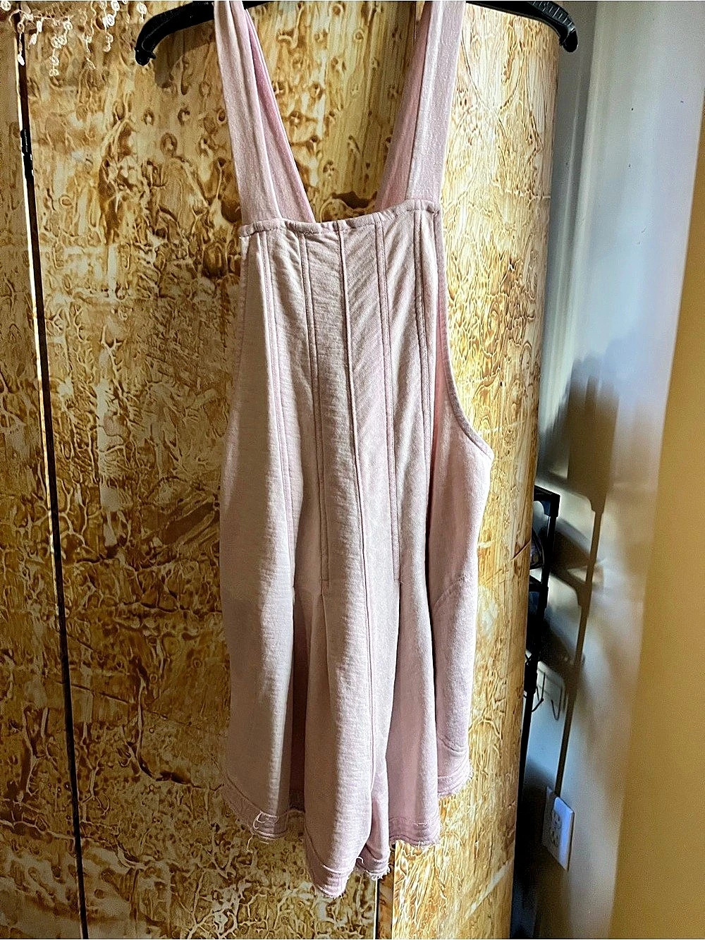 Simply Southern Washed Romper Pink Cotton Size Medium